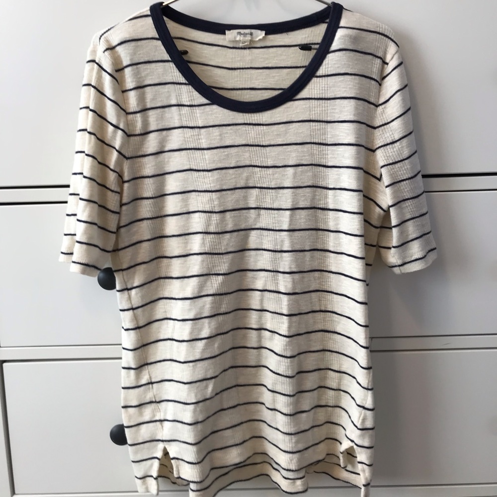 Madewell Striped Short Sleeve Shirt